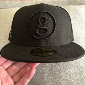 New Era Black Cap with Embroidered Logo